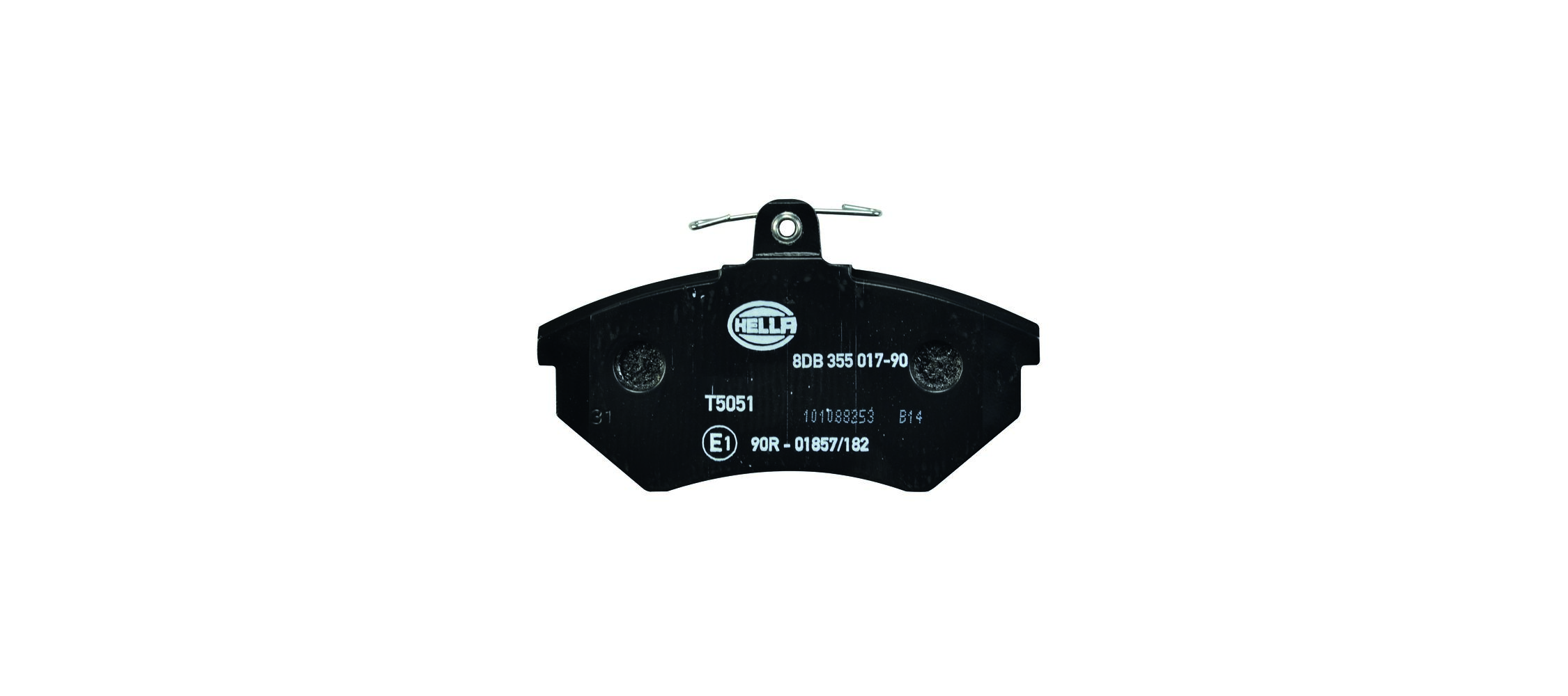 Brake Pad Set, disc brake - 8DB 355 017-901 HELLA