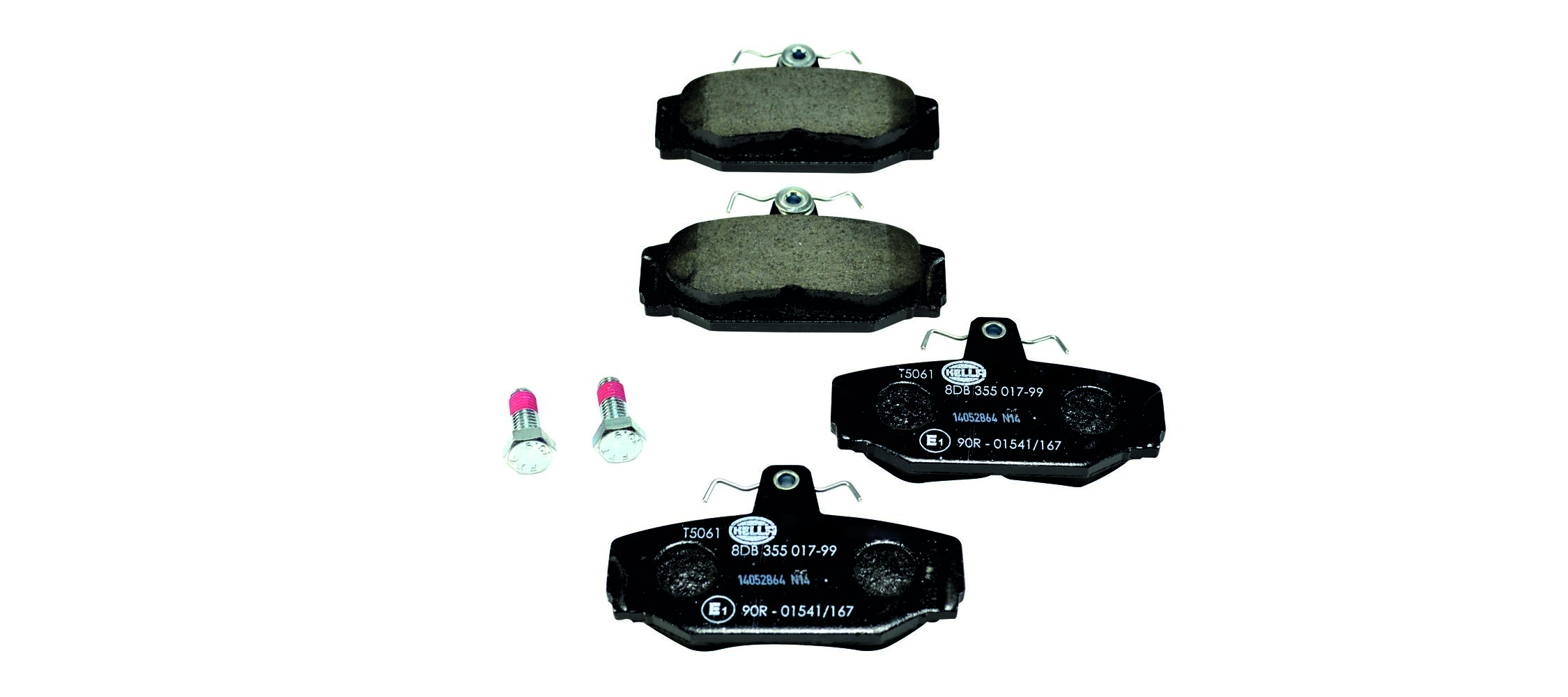 Brake Pad Set, disc brake - 8DB 355 017-991 HELLA