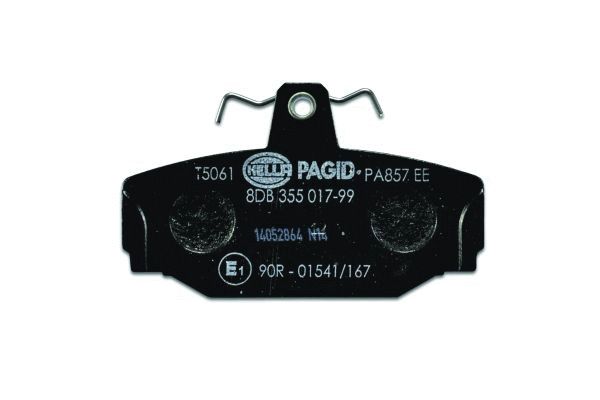 Brake Pad Set, disc brake - 8DB 355 017-991 HELLA