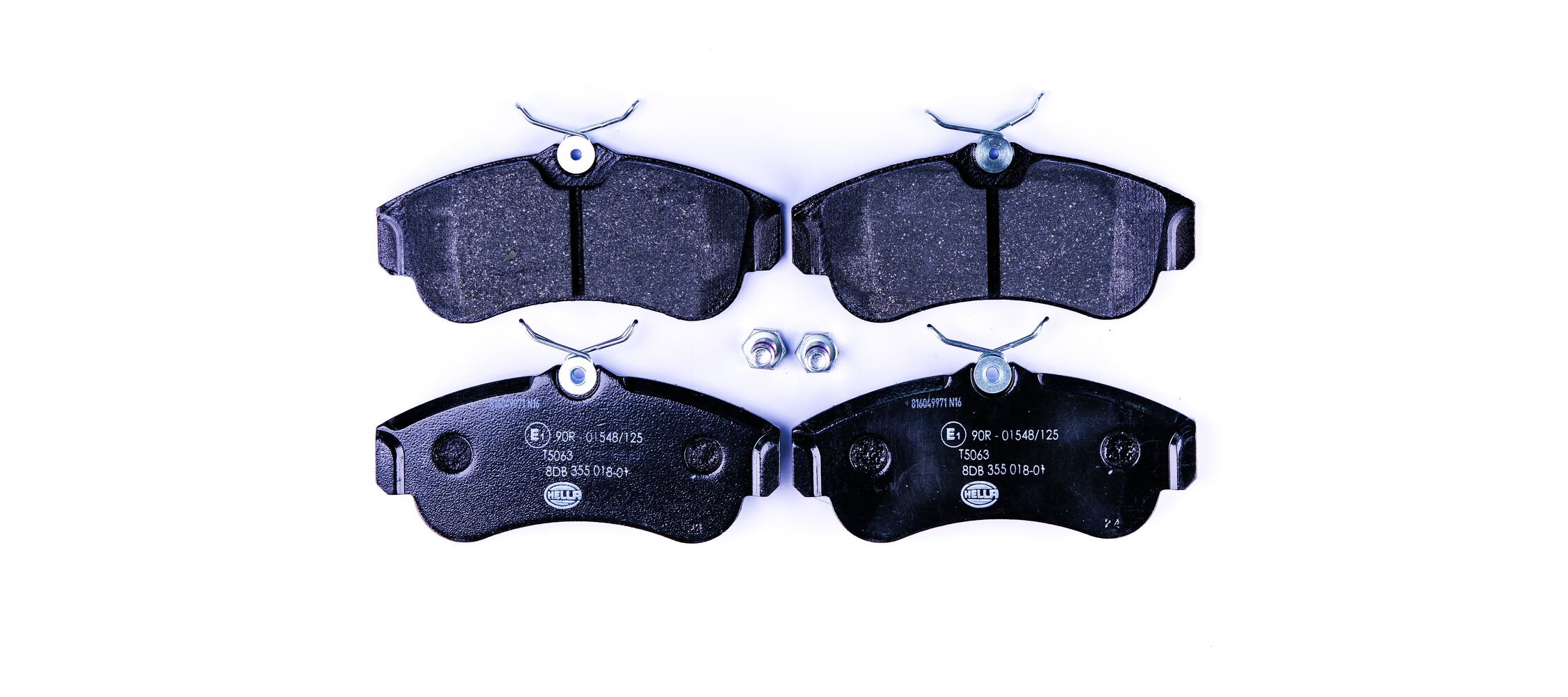 Brake Pad Set, disc brake - 8DB 355 018-011 HELLA