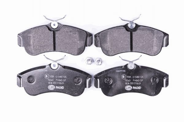 Brake Pad Set, disc brake - 8DB 355 018-011 HELLA