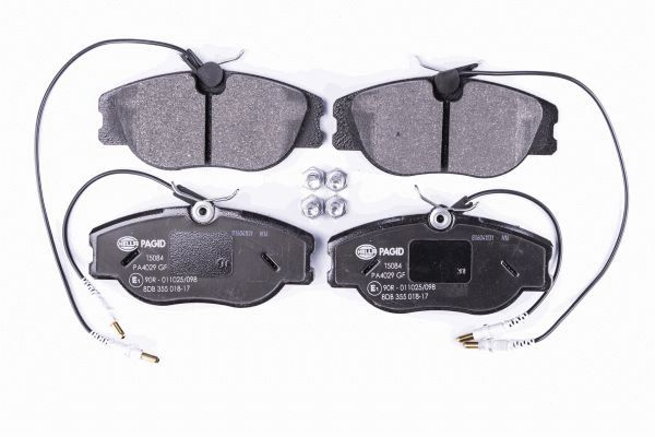 Brake Pad Set, disc brake - 8DB 355 018-171 HELLA