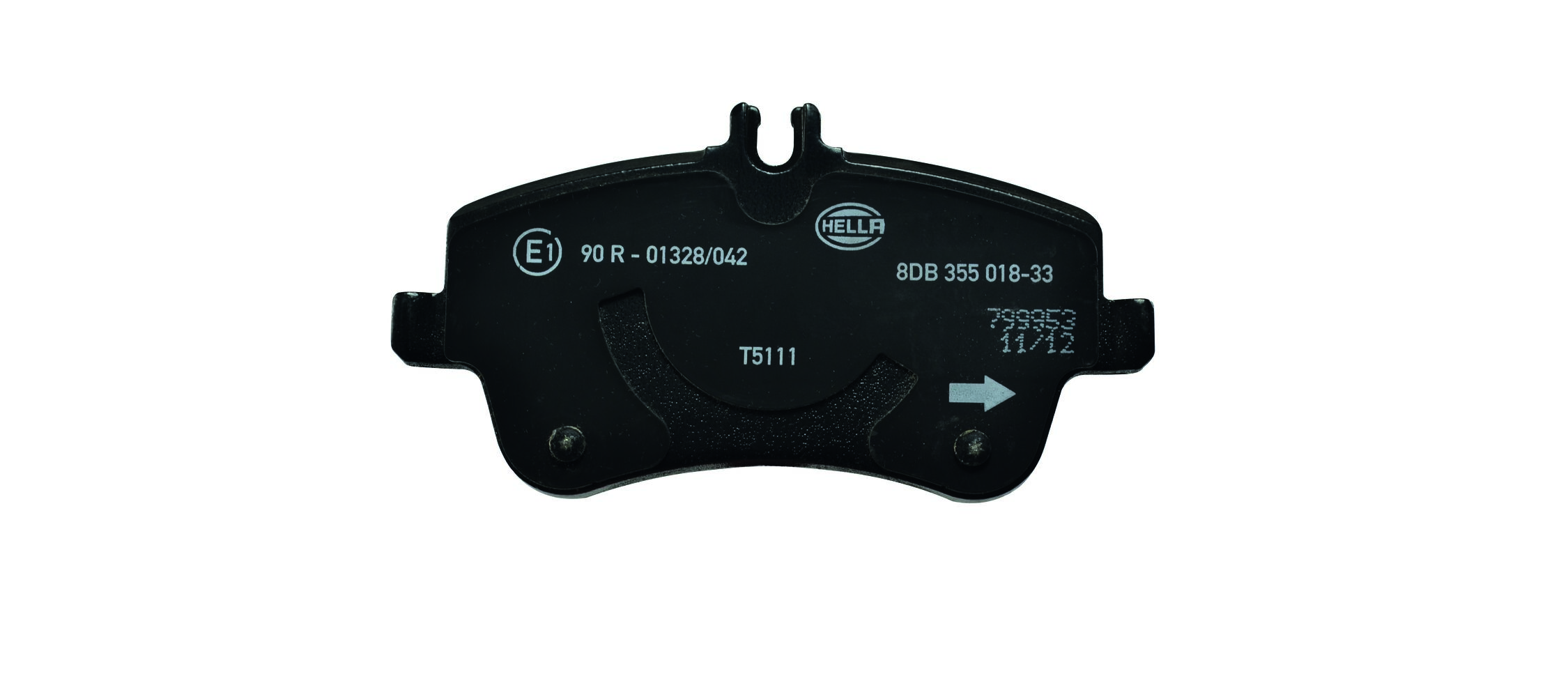 Brake Pad Set, disc brake - 8DB 355 018-331 HELLA
