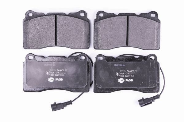 Brake Pad Set, disc brake - 8DB 355 018-361 HELLA