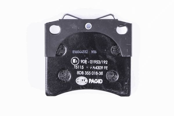Brake Pad Set, disc brake - 8DB 355 018-381 HELLA