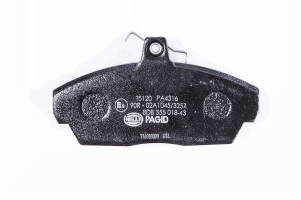 Brake Pad Set, disc brake - 8DB 355 018-431 HELLA