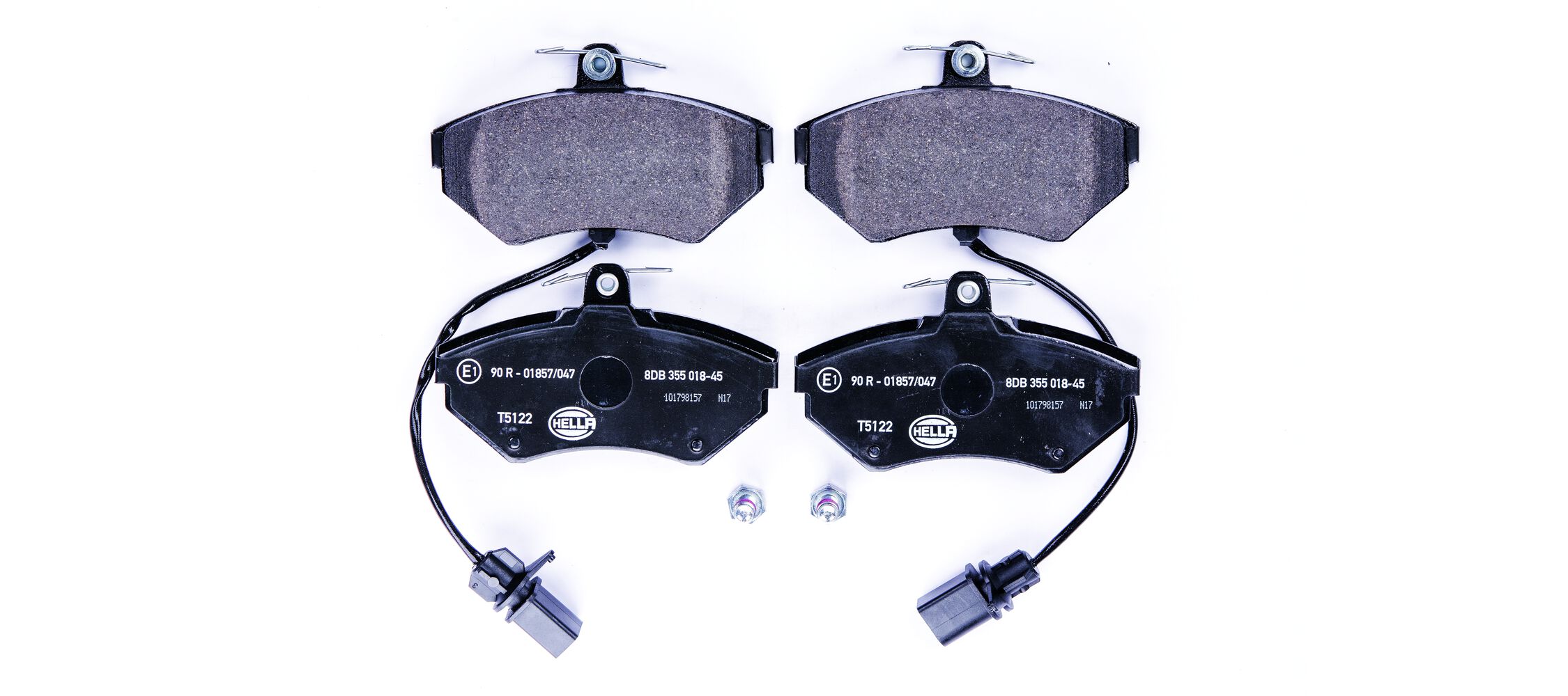 Brake Pad Set, disc brake - 8DB 355 018-451 HELLA