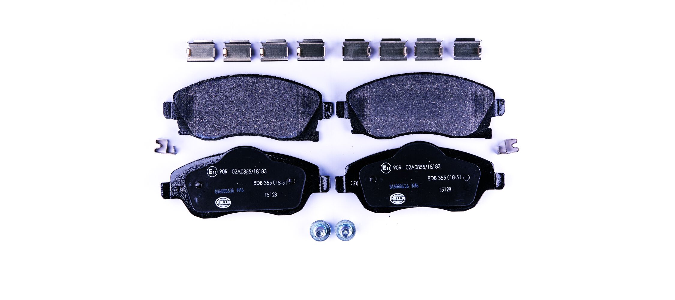Brake Pad Set, disc brake - 8DB 355 018-511 HELLA