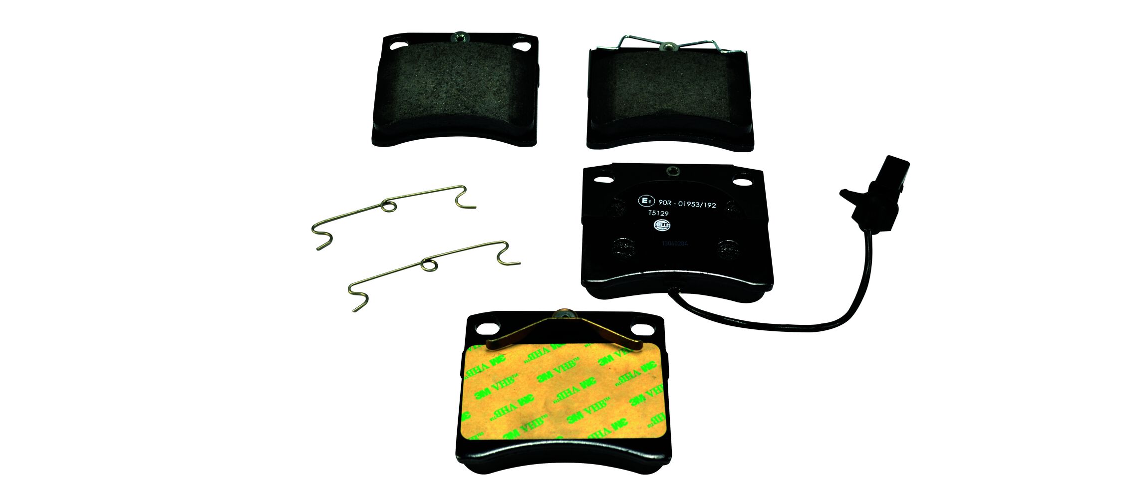 Brake Pad Set, disc brake - 8DB 355 018-521 HELLA