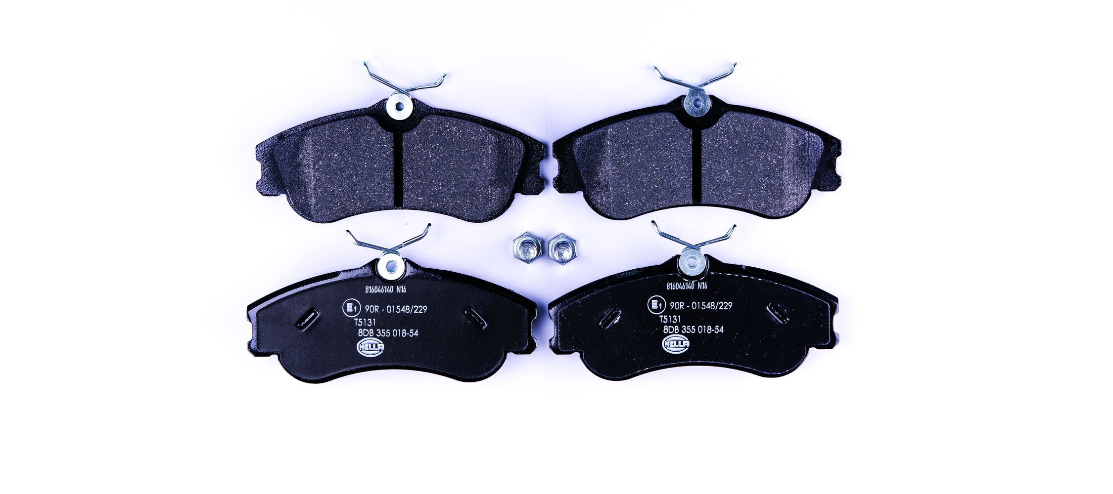 Brake Pad Set, disc brake - 8DB 355 018-541 HELLA