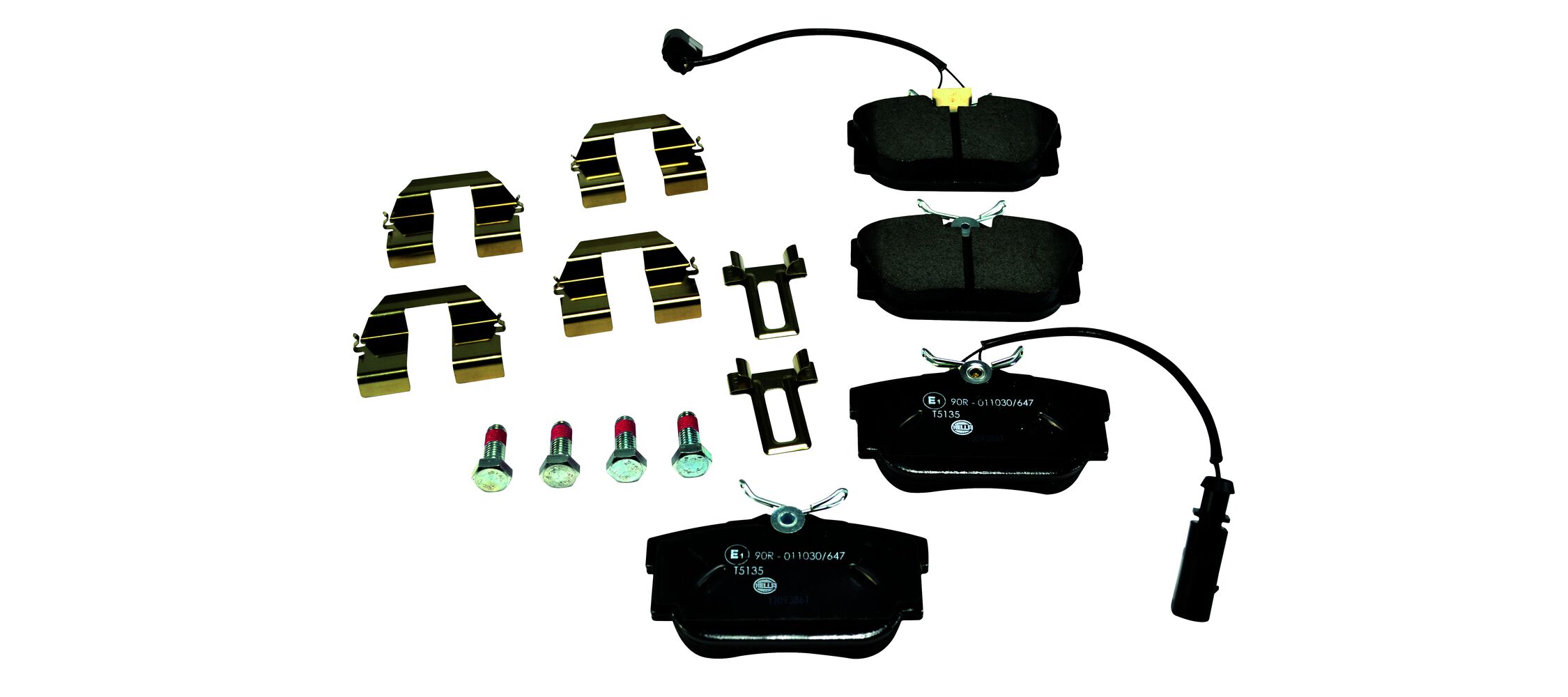 Brake Pad Set, disc brake - 8DB 355 018-571 HELLA