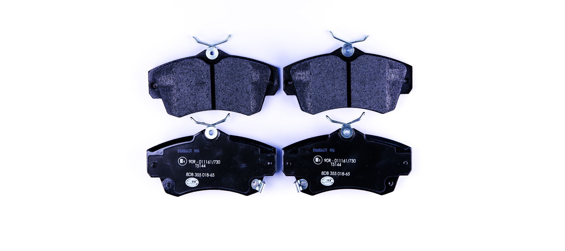 Комплект тормозных колодок, дисковый тормоз - 8DB 355 018-651 HELLA