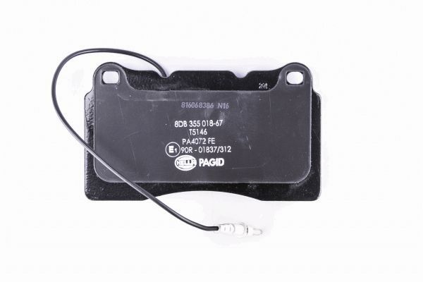 Brake Pad Set, disc brake - 8DB 355 018-671 HELLA