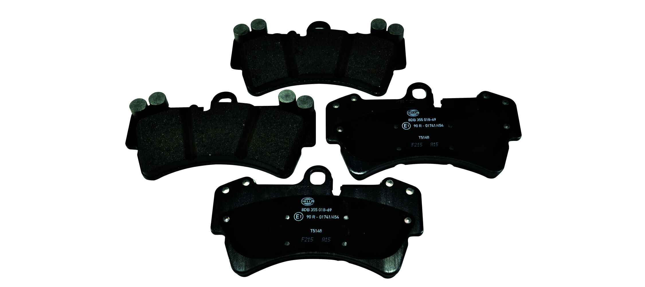Brake Pad Set, disc brake - 8DB 355 018-691 HELLA