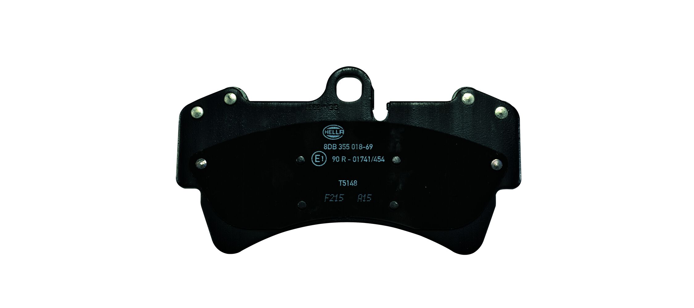 Brake Pad Set, disc brake - 8DB 355 018-691 HELLA