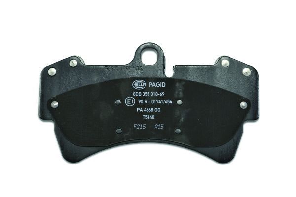 Brake Pad Set, disc brake - 8DB 355 018-691 HELLA