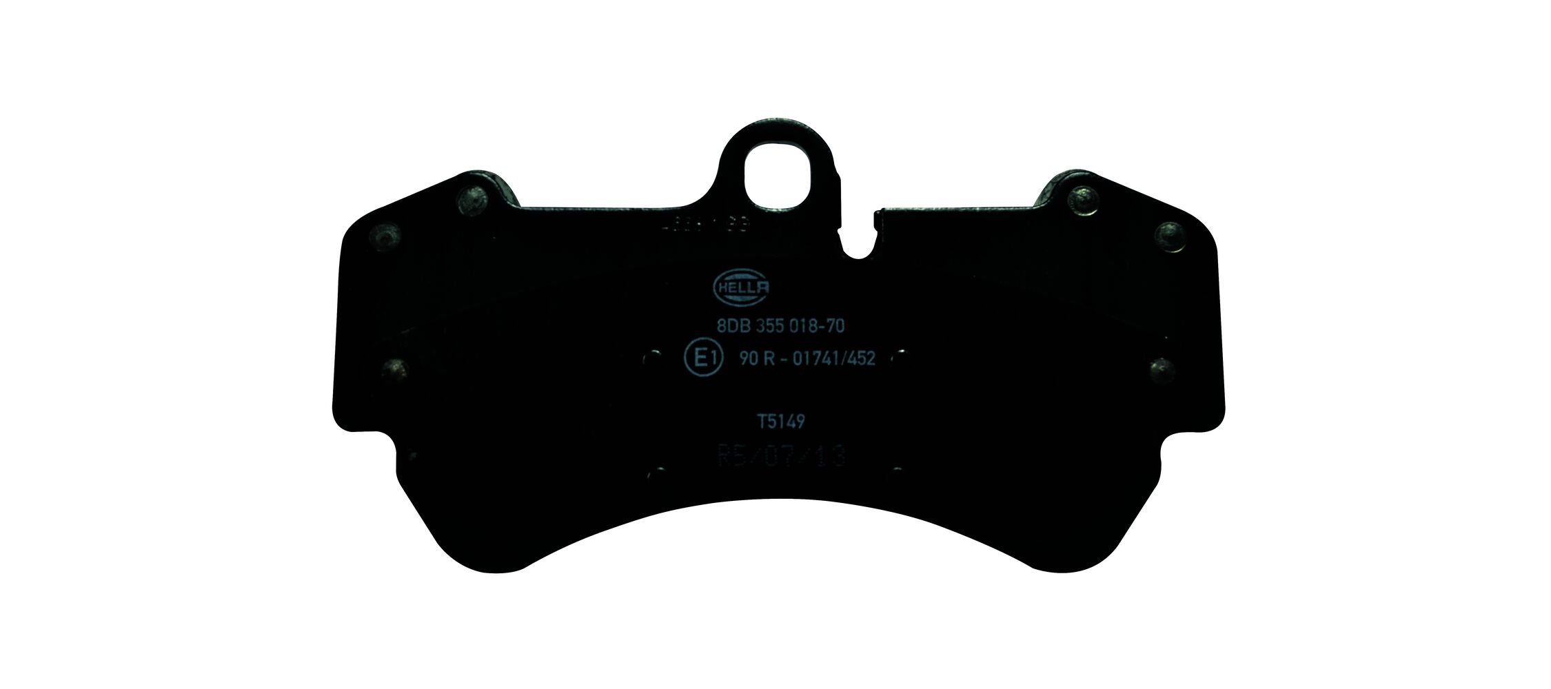 Brake Pad Set, disc brake - 8DB 355 018-701 HELLA