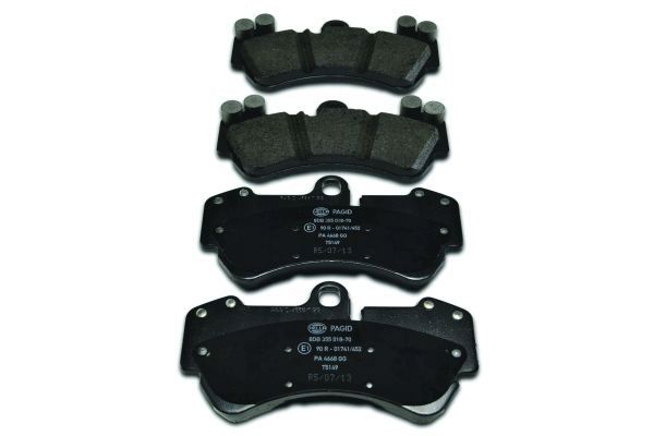 Brake Pad Set, disc brake - 8DB 355 018-701 HELLA