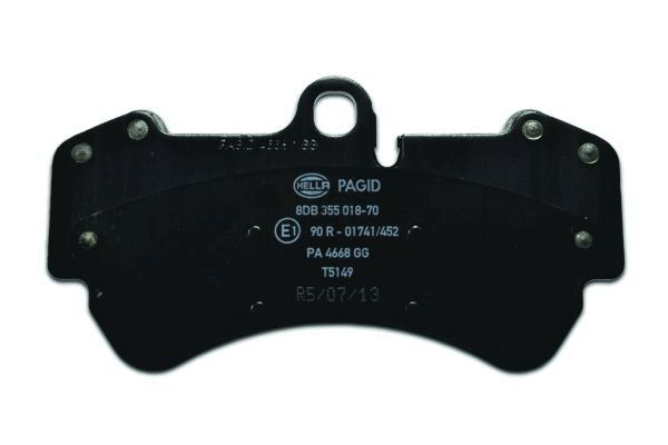 Brake Pad Set, disc brake - 8DB 355 018-701 HELLA