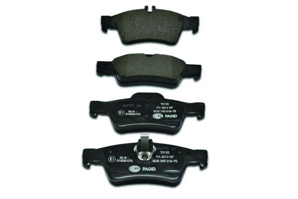 Brake Pad Set, disc brake - 8DB 355 018-751 HELLA