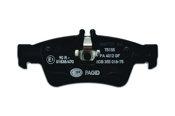 Brake Pad Set, disc brake - 8DB 355 018-751 HELLA