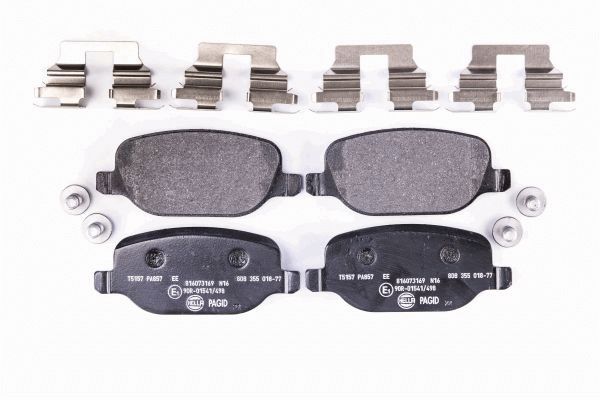 Brake Pad Set, disc brake - 8DB 355 018-771 HELLA