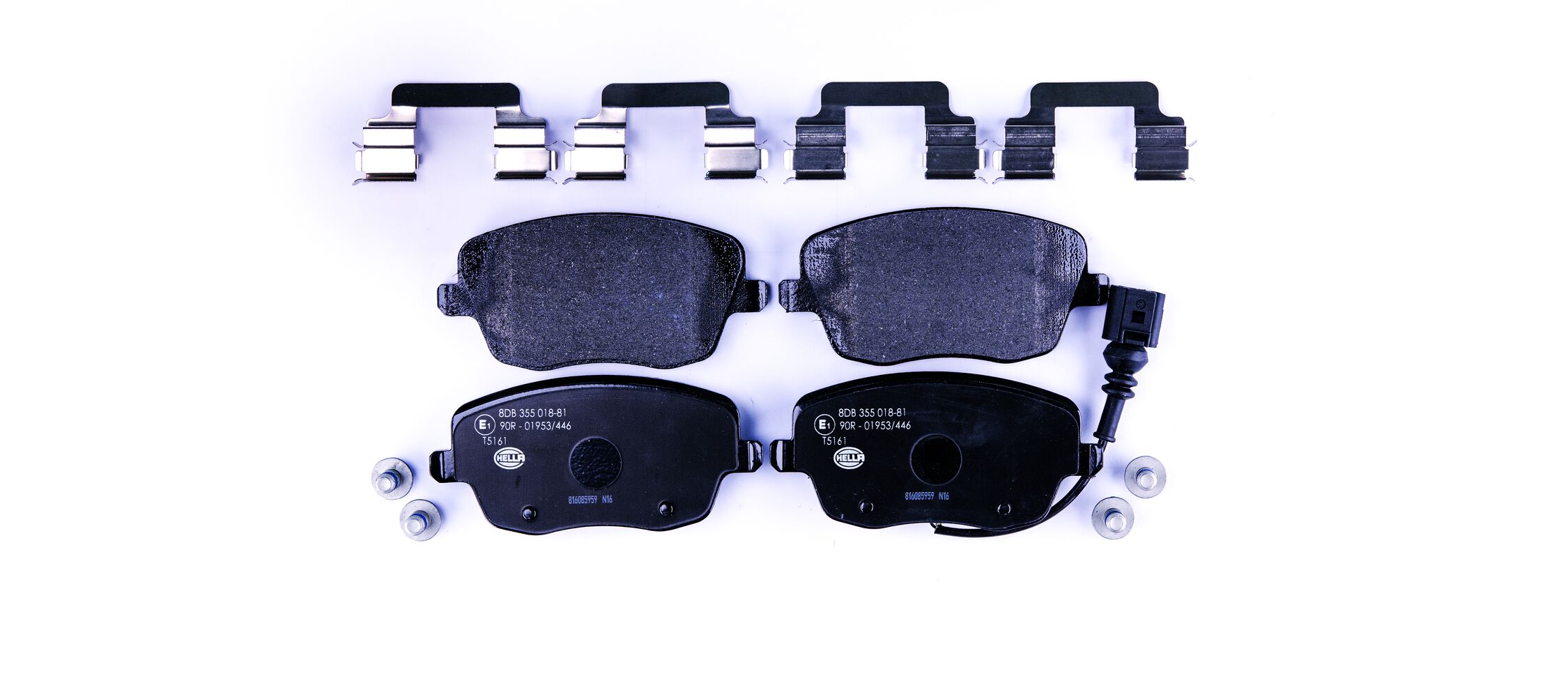 Brake Pad Set, disc brake - 8DB 355 018-811 HELLA