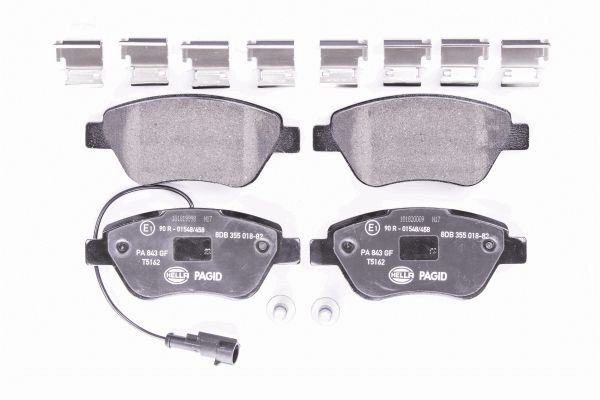 Brake Pad Set, disc brake - 8DB 355 018-821 HELLA