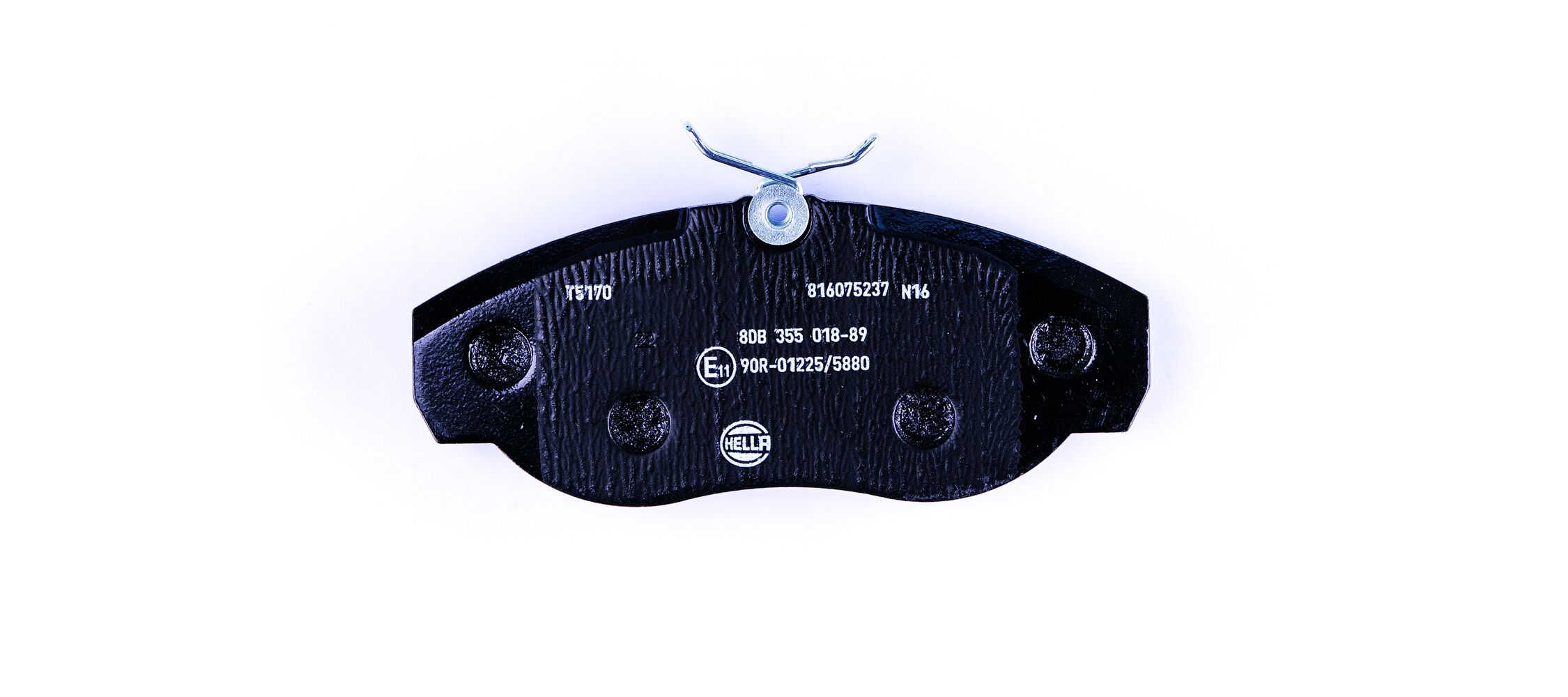 Brake Pad Set, disc brake - 8DB 355 018-891 HELLA