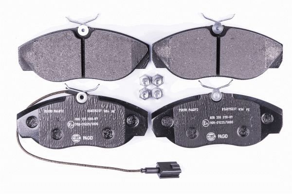 Brake Pad Set, disc brake - 8DB 355 018-891 HELLA