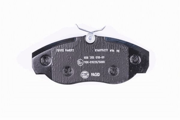 Brake Pad Set, disc brake - 8DB 355 018-891 HELLA