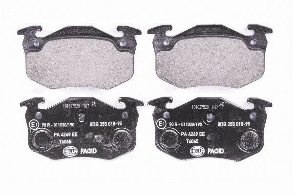 Brake Pad Set, disc brake - 8DB 355 018-951 HELLA