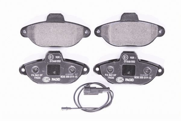 Brake Pad Set, disc brake - 8DB 355 019-151 HELLA