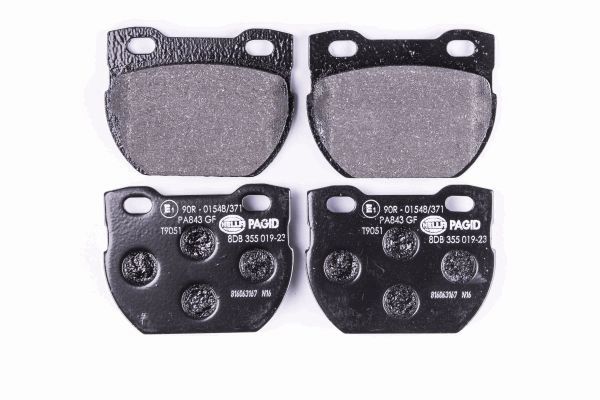 Brake Pad Set, disc brake - 8DB 355 019-231 HELLA