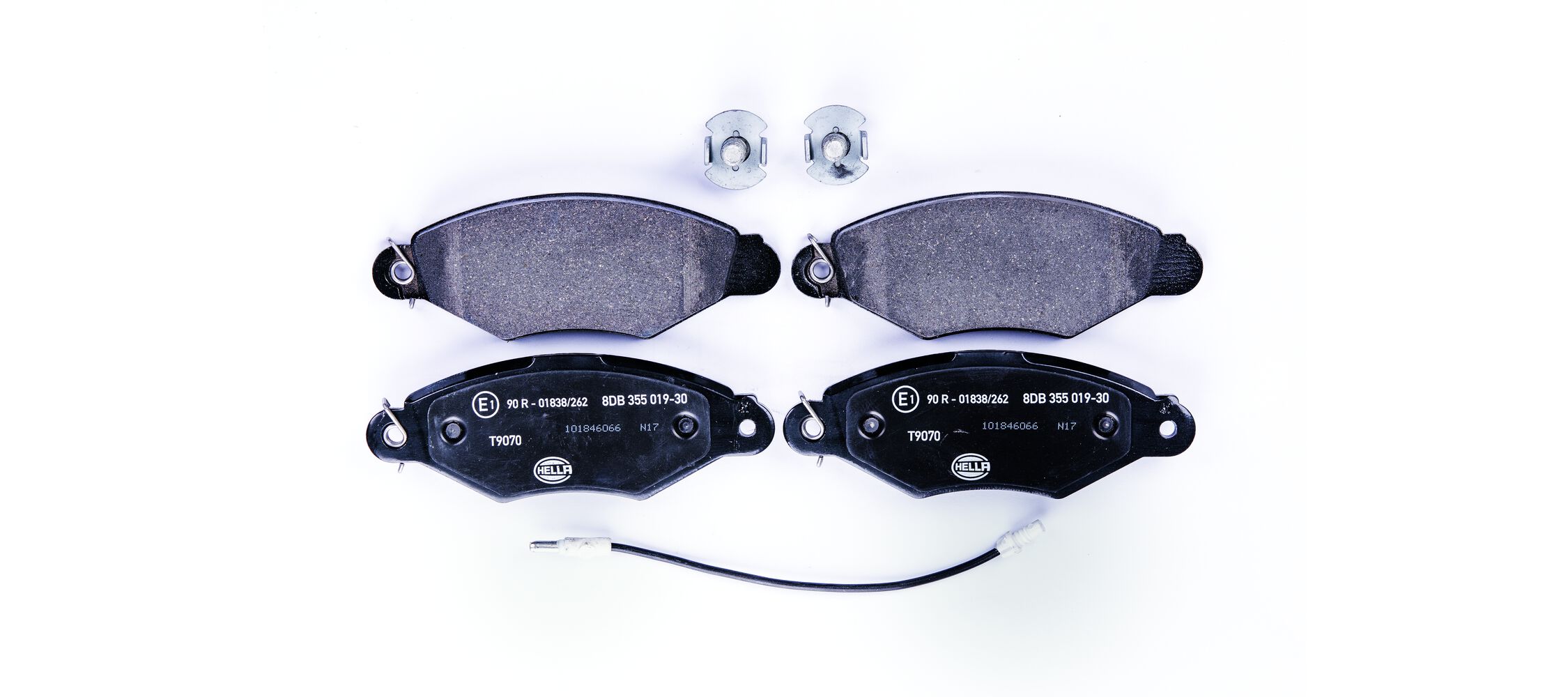 Brake Pad Set, disc brake - 8DB 355 019-301 HELLA