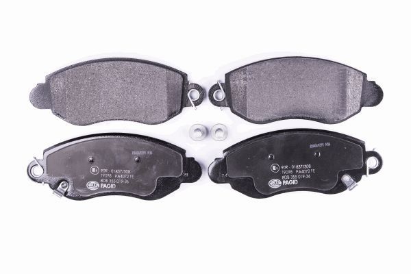 Brake Pad Set, disc brake - 8DB 355 019-361 HELLA