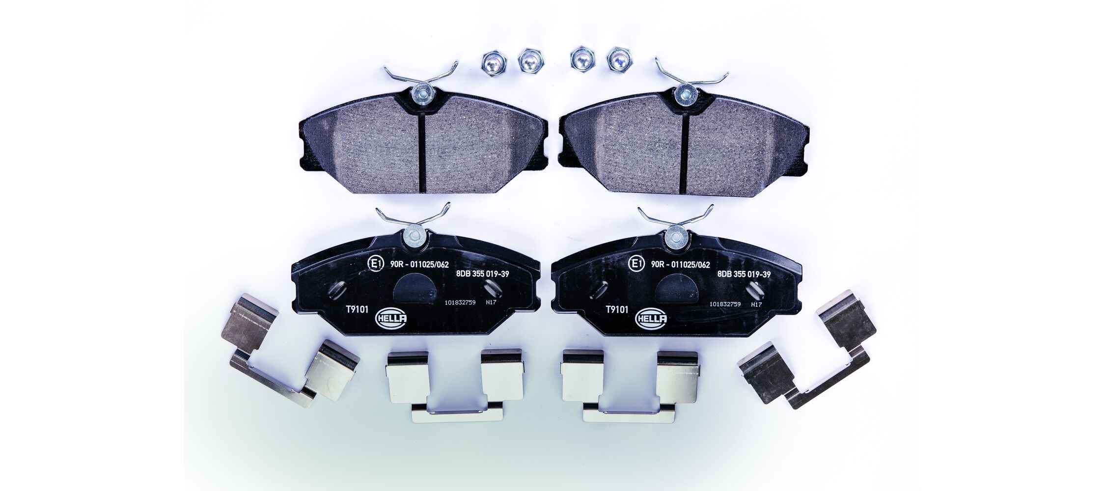Brake Pad Set, disc brake - 8DB 355 019-391 HELLA