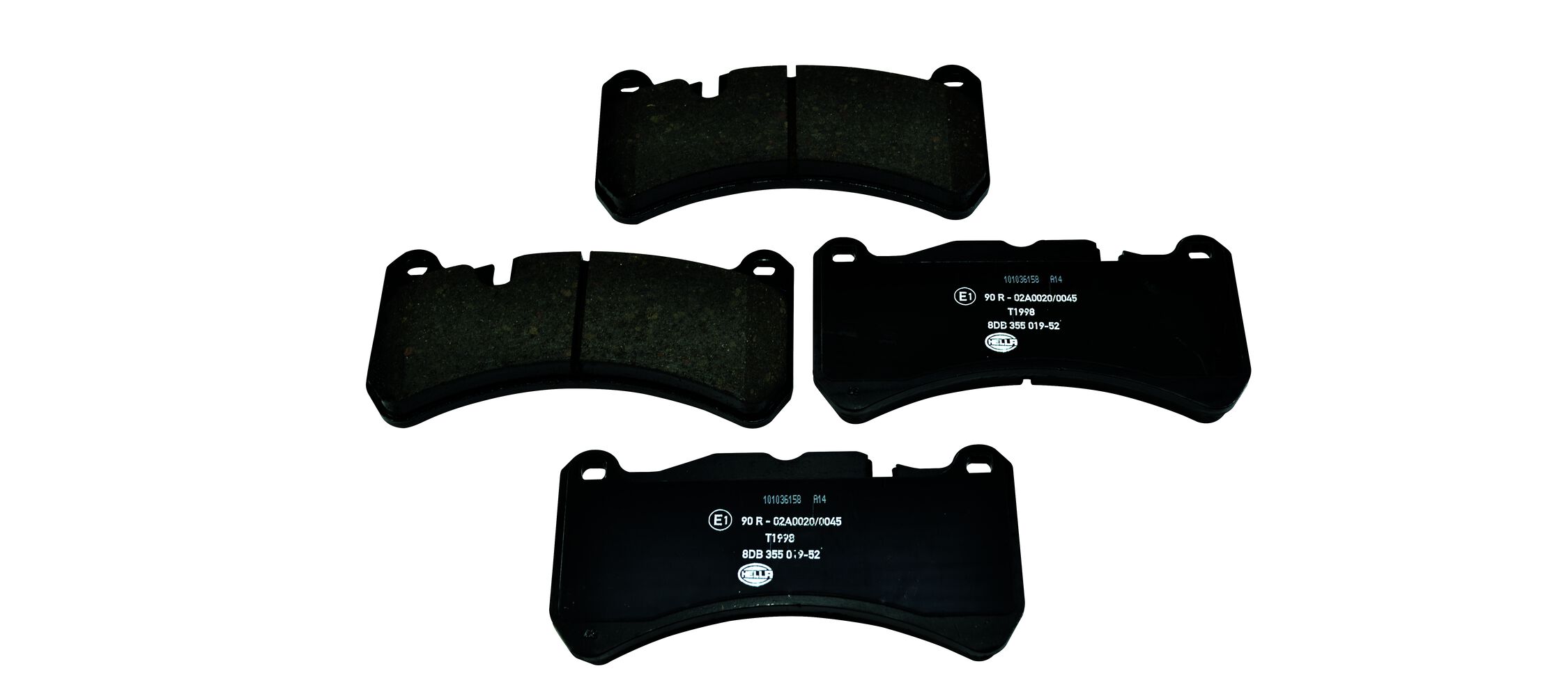 Brake Pad Set, disc brake - 8DB 355 019-521 HELLA