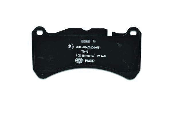 Brake Pad Set, disc brake - 8DB 355 019-521 HELLA