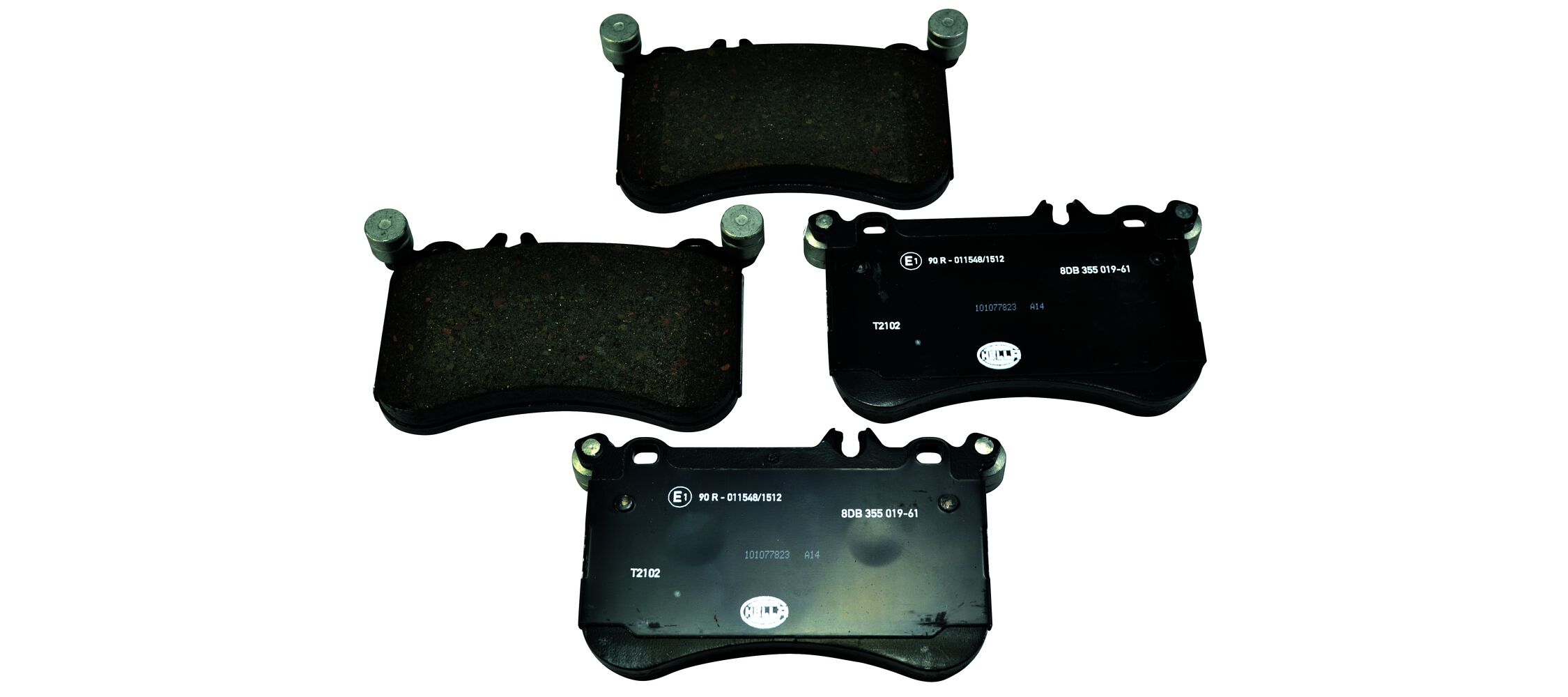 Brake Pad Set, disc brake - 8DB 355 019-611 HELLA