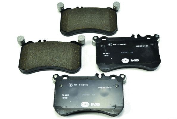 Brake Pad Set, disc brake - 8DB 355 019-611 HELLA