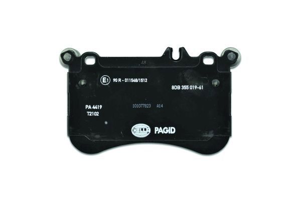 Brake Pad Set, disc brake - 8DB 355 019-611 HELLA