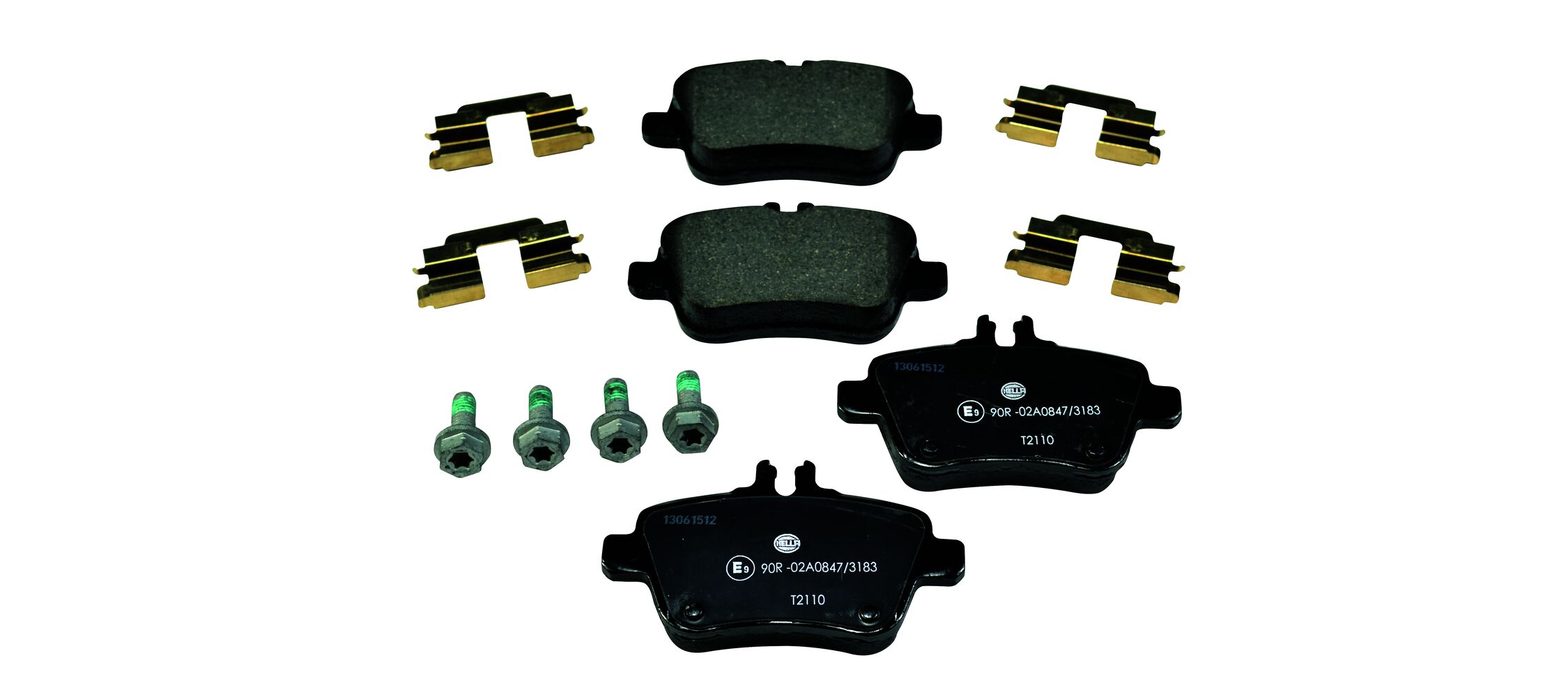Комплект тормозных колодок, дисковый тормоз - 8DB 355 019-641 HELLA