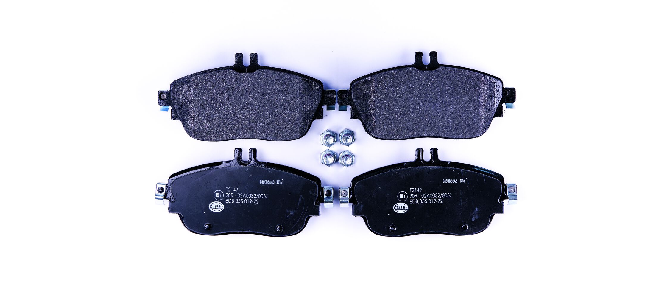 Brake Pad Set, disc brake - 8DB 355 019-721 HELLA