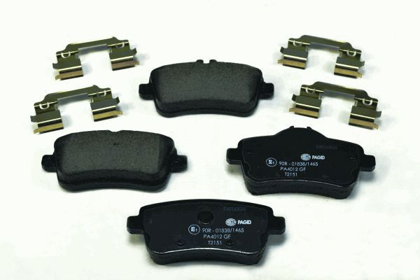 Brake Pad Set, disc brake - 8DB 355 019-741 HELLA