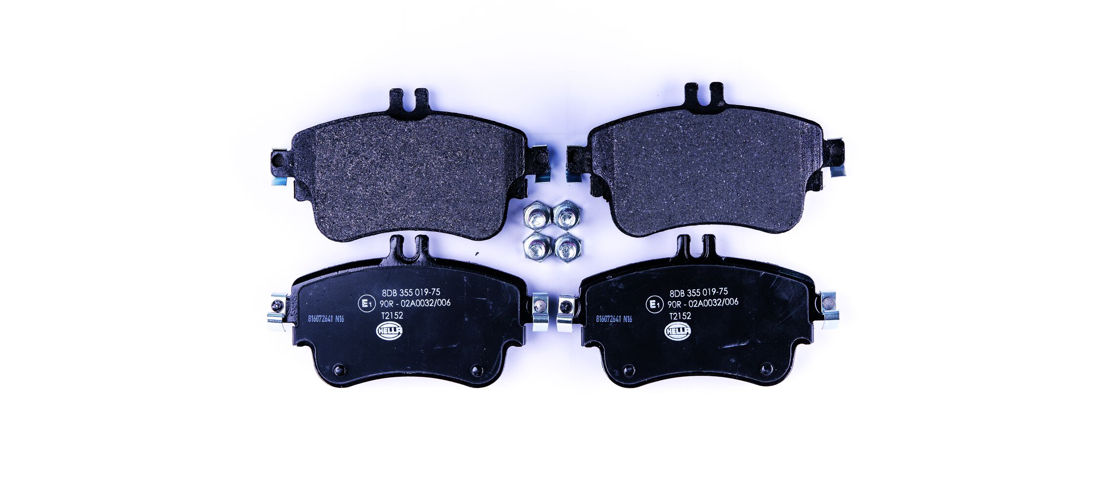 Brake Pad Set, disc brake - 8DB 355 019-751 HELLA