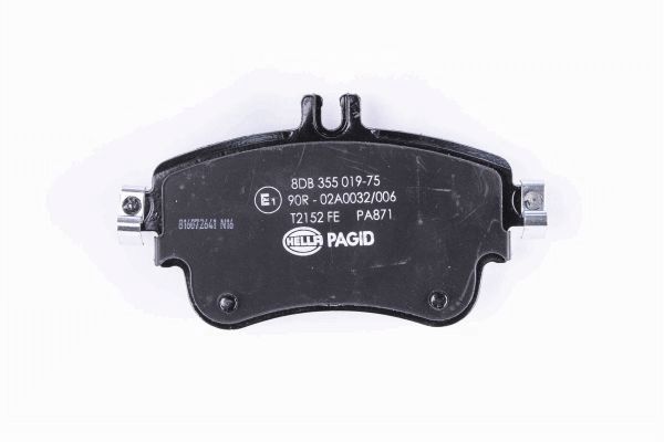 Brake Pad Set, disc brake - 8DB 355 019-751 HELLA