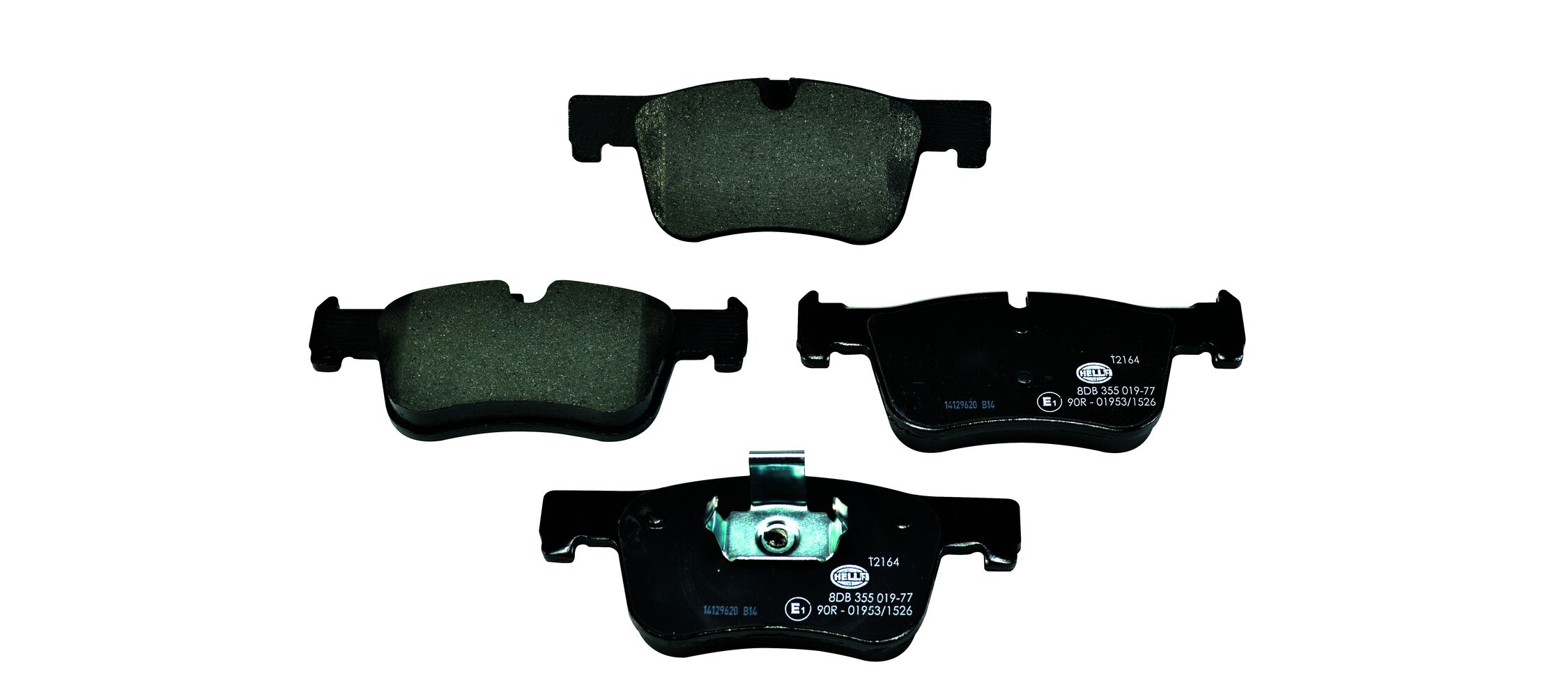 Brake Pad Set, disc brake - 8DB 355 019-771 HELLA