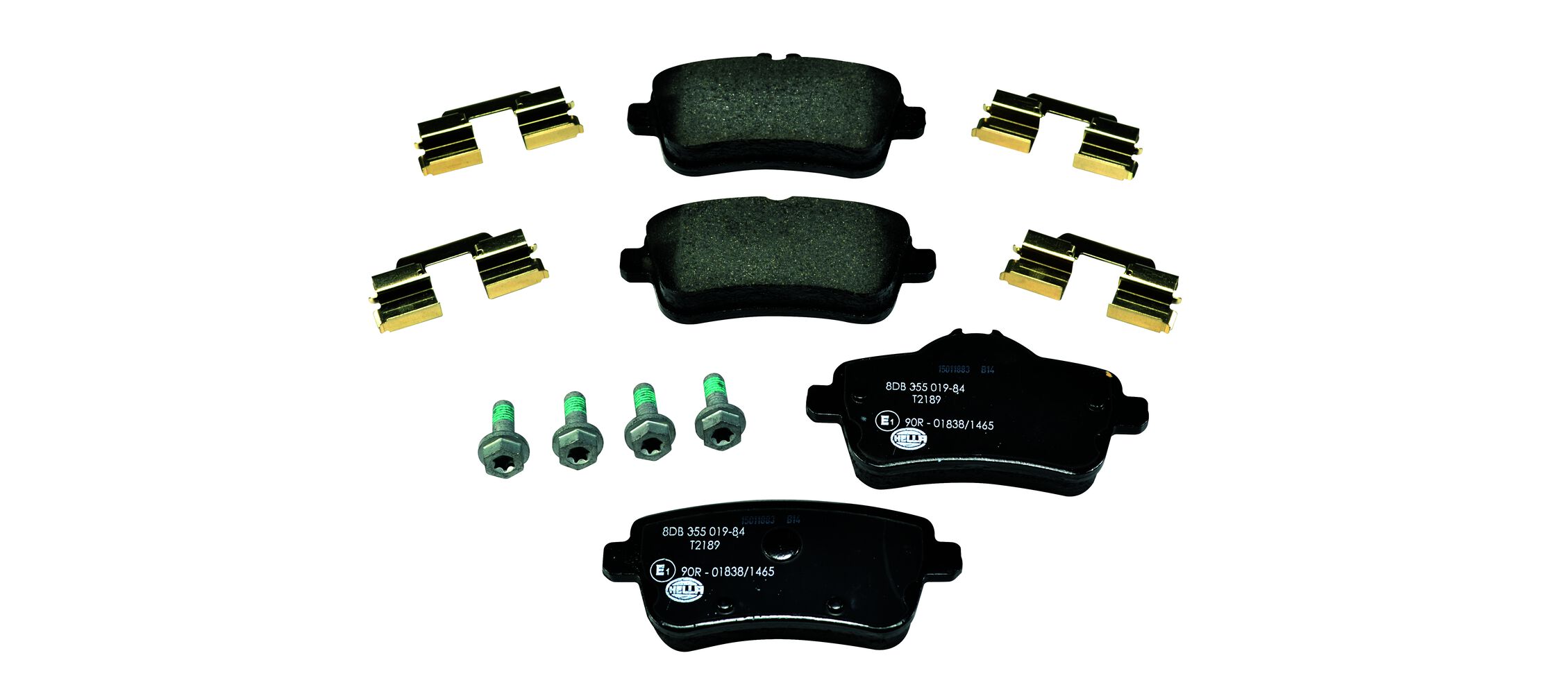 Brake Pad Set, disc brake - 8DB 355 019-841 HELLA