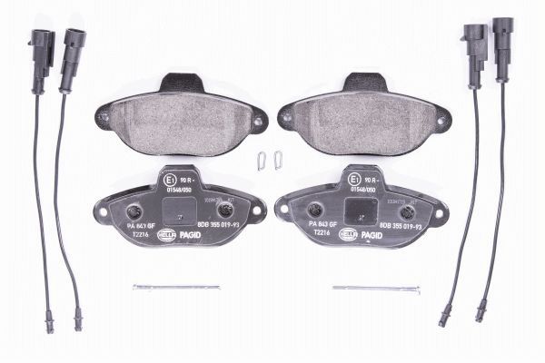 Brake Pad Set, disc brake - 8DB 355 019-931 HELLA